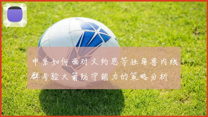 申京如何面对文约恩等独角兽内线群考验火箭防守能力的策略分析